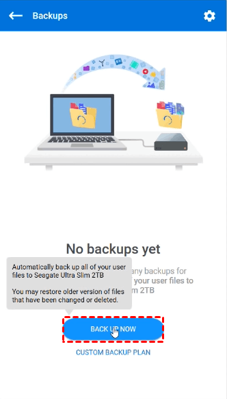 Backup Now Backup Now