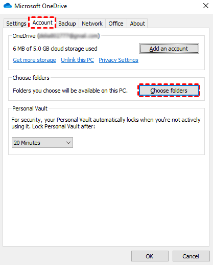 Choose Folder Choose Folder