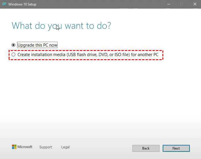 Create Installation Media Create Installation Media