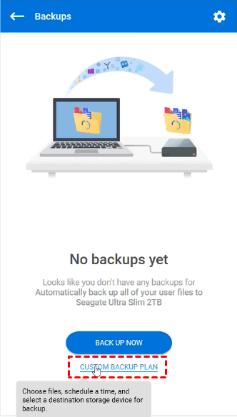 Custom Backup Custom Backup
