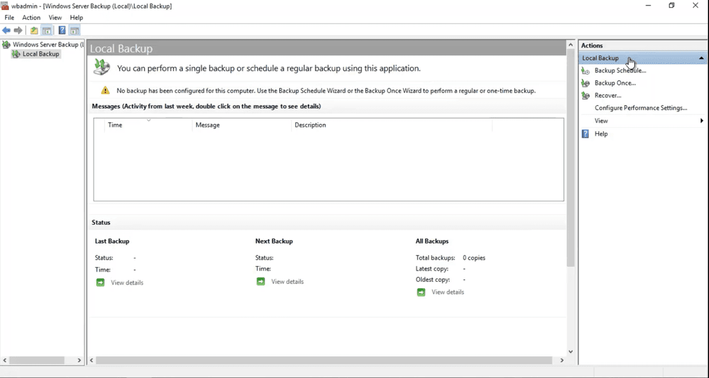 Local Backup Local Backup
