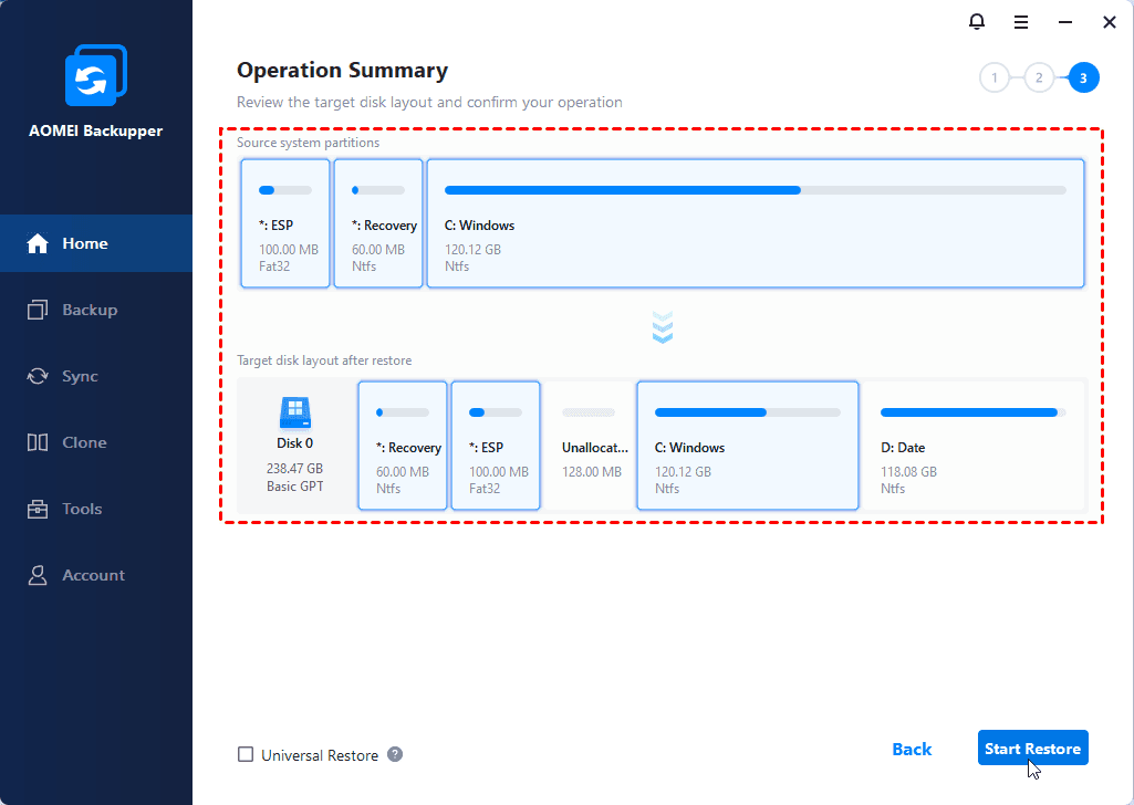 Preview Restore Preview Restore