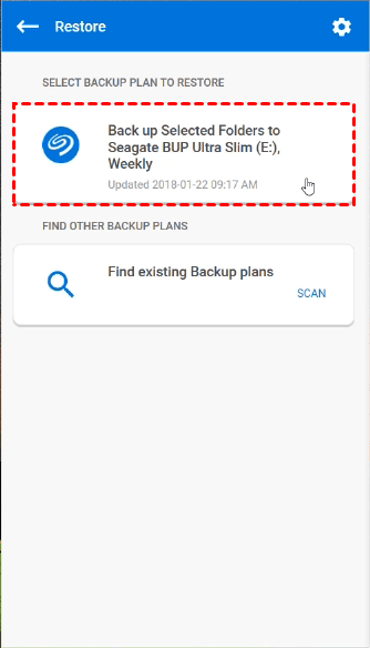 Restore Backup Restore Backup