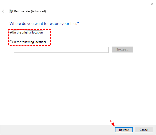 Where To Restore Where To Restore