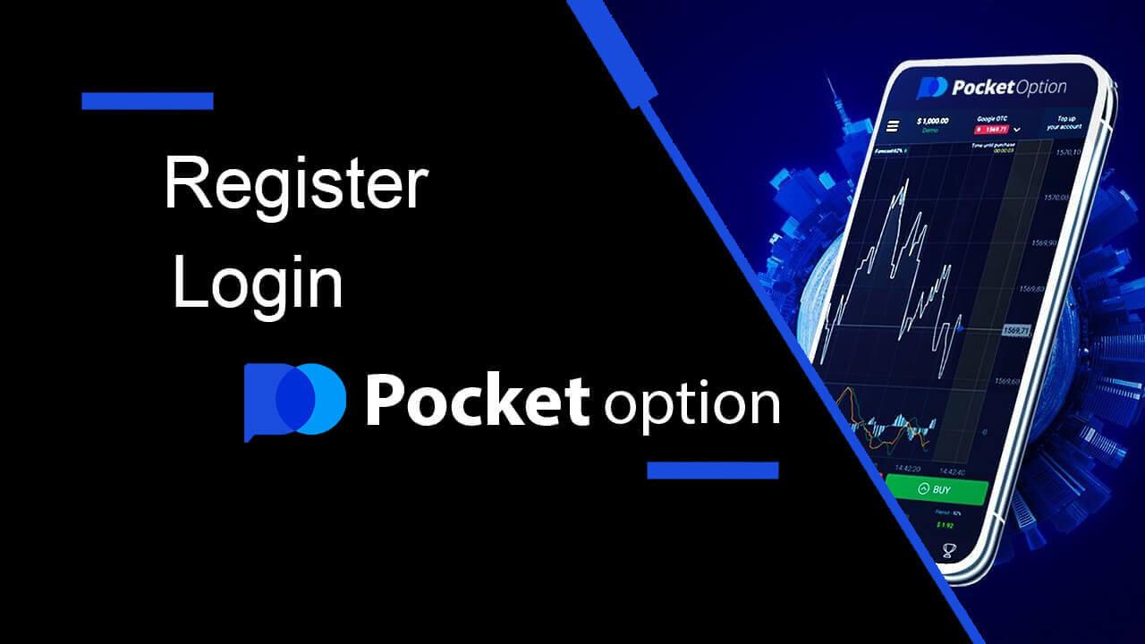 Com registrar i iniciar sessió al compte a Pocket Option